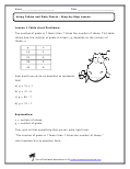 Using Tables and Data Charts With Expressions Worksheets