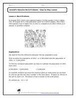 What are some scientific notation word problem examples?