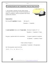 Writing Equations From Word Problems Worksheet Rups Worksheets Writing Equations From Word Problems Worksheet Creating And Inequalities Soapy Lesson Sample Preview
