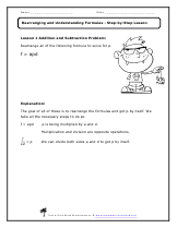 Printables Rearranging Formulas Worksheet rearranging and understanding formulas worksheets yo lesson sample preview