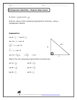 Worksheets Pythagorean Identities Worksheet pythagorean trigonometric identities worksheets identity lesson