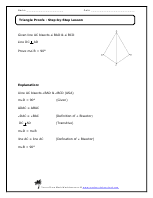 Triangle Proof Worksheets