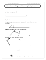 Making Bisectors of Angles and Lines Worksheets