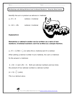 Printables Rational Or Irrational Worksheet multiplying and adding rational irrational numbers worksheets moto lesson preview image