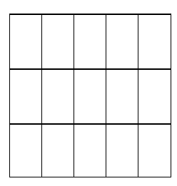3 x 5 Partitioned Square