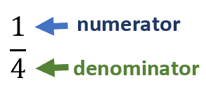 1/4 Fraction Image