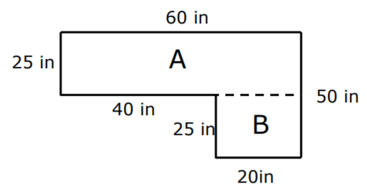 irregular shape dimensions