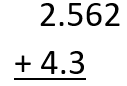 Decimal Addition- Line Up Decimals