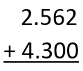 Decimal Addition- Padding with Zeroes