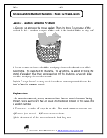 worksheets on understanding random sampling
