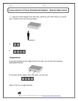 Cross-sections of Three-Dimensional Objects Worksheets