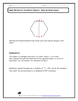 Rigid Motions to Transform Figures Worksheets
