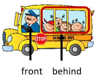 Front and Behind in School Bus