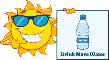 Sun Says Drink More Water