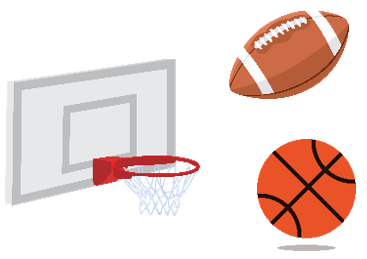 Hoop, Football, Basketball