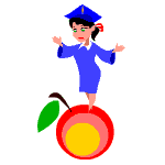 Professor Balancing on an Apple
