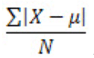 Mean Average Deviation Formula