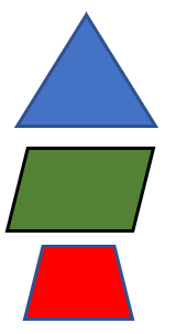 A Triangle, Parallelogram and Trapezoid