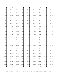 Vertical Number Lines