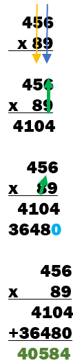 Multiply 456 by 89